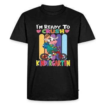 Kindergarten Child Kindergarten Gift - Men's Premium Organic T-Shirt - black - Front - Nico (187cm)