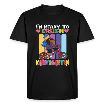 Kindergarten Child Kindergarten Gift - Men's Premium Organic T-Shirt - black - Front - Nico (187cm)