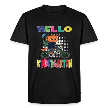 Kindergarten Child Kindergarten Gift - Men's Premium Organic T-Shirt - black - Front - Nico (187cm)