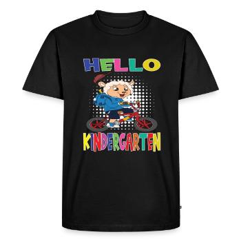 Kindergarten Child Kindergarten Gift - Men's Premium Organic T-Shirt - black - Front - Nico (187cm)