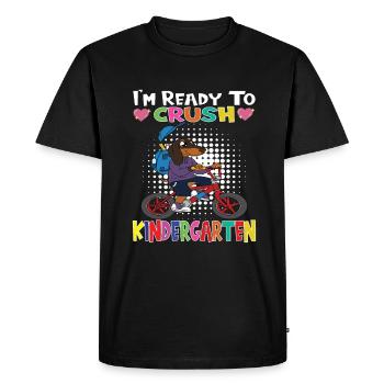 Kindergarten Child Kindergarten Gift - Men's Premium Organic T-Shirt - black - Front - Nico (187cm)