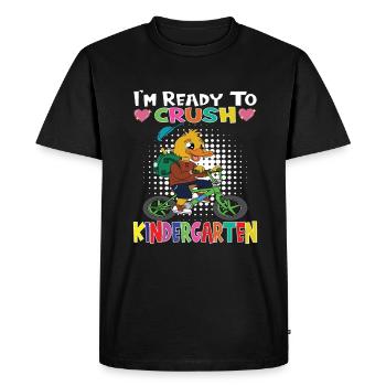 Kindergarten Child Kindergarten Gift - Men's Premium Organic T-Shirt - black - Front - Nico (187cm)