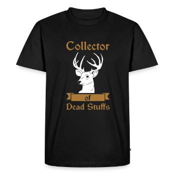 Taxidermiste collectionneur de cadavres - T-shirt Premium bio Homme - noir - Devant - Nico (187cm)