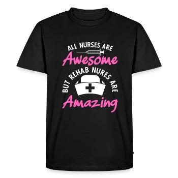 Les infirmières en réadaptation sont incroyables - T-shirt Premium bio Homme - noir - Devant - Nico (187cm)