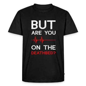 Drôles de cadeaux d’infirmière - T-shirt Premium bio Homme - noir - Devant - Nico (187cm)