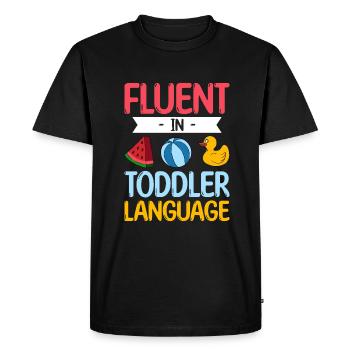 Au Pair Fille Maternelle Nounou - T-shirt Premium bio Homme - noir - Devant - Nico (187cm)