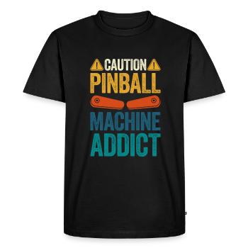 Pinball Machine Pinball Machine - Men's Premium Organic T-Shirt - black - Front - Nico (187cm)