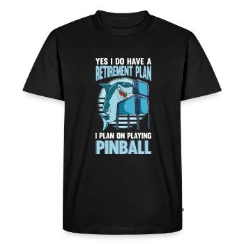 Pinball Machine Pinball Machine - Men's Premium Organic T-Shirt - black - Front - Nico (187cm)