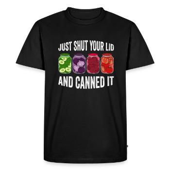 Il suffit de fermer votre couvercle et de le mettre en conserve - T-shirt Premium bio Homme - noir - Devant - Nico (187cm)