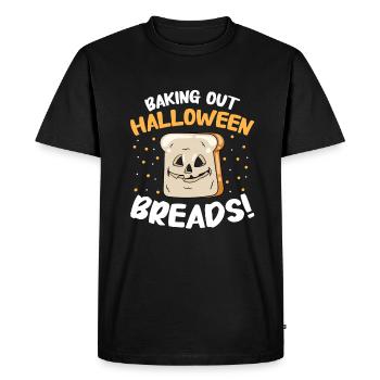 Boulanger Halloween Cadeaux Confiseur - T-shirt Premium bio Homme - noir - Devant - Nico (187cm)