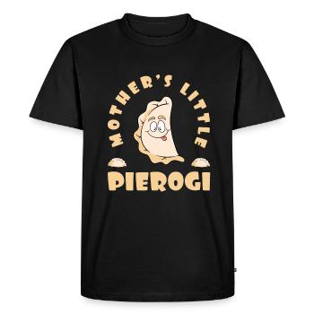 Pierogi Recipe Polish Pierogi - Men's Premium Organic T-Shirt - black - Front - Nico (187cm)