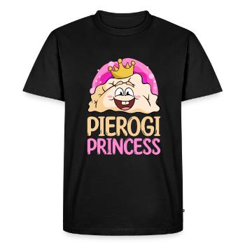 Pierogi Recipe Polish Pierogi - Men's Premium Organic T-Shirt - black - Front - Nico (187cm)