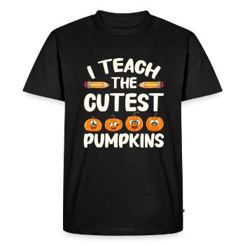 Funny Teacher Halloween Gifts - Men's Premium Organic T-Shirt - black - Front - Nico (187cm)