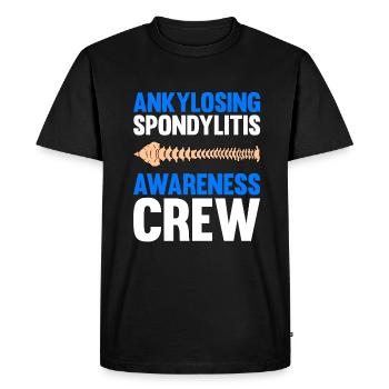 Spondylarthrite ankylosante, spondylarthrite ankylosante - T-shirt Premium bio Homme - noir - Devant - Nico (187cm)