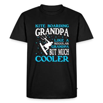 Kitesurf Kitesurf Kitesurf Kiteboarder - T-shirt Premium bio Homme - noir - Devant - Nico (187cm)