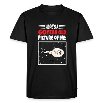 Spermie Hier Ist Ein Altes Bild Von Mir - Männer Premium Bio T-Shirt - Schwarz - Vorne - Nico (187cm)