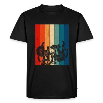 Aquariophilie, Pisciculture, Aquariophiles - T-shirt Premium bio Homme - noir - Devant - Nico (187cm)