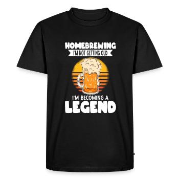 Bière Brassage Amateur Bière Be - T-shirt Premium bio Homme - noir - Devant - Nico (187cm)
