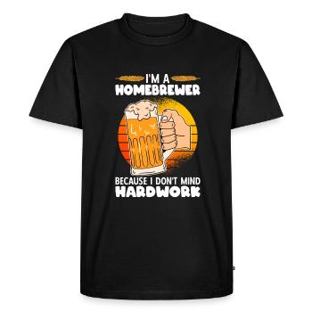 Bière Brassage Amateur Bière Be - T-shirt Premium bio Homme - noir - Devant - Nico (187cm)