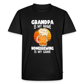 Bière Brassage Amateur Bière Be - T-shirt Premium bio Homme - noir - Devant - Nico (187cm)
