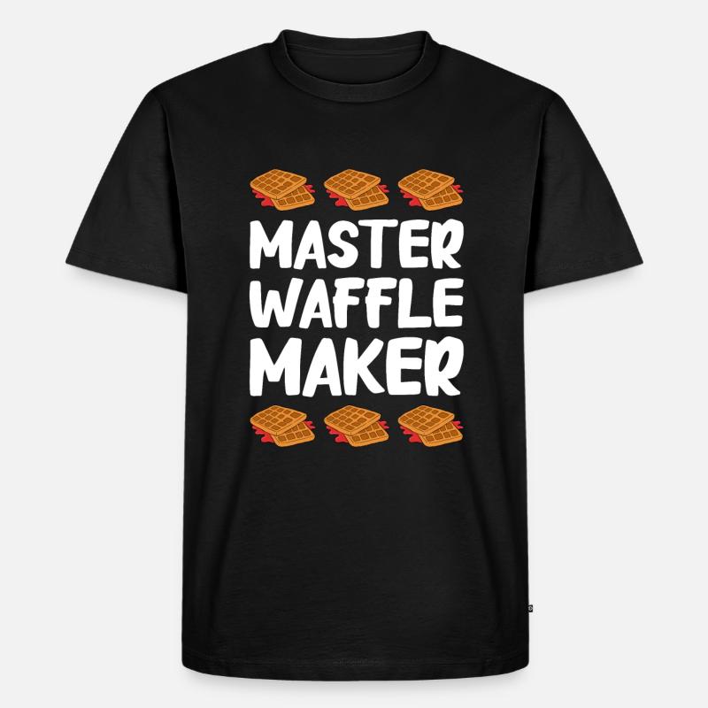 Waffle making waffle maker - Men's Premium Organic T-Shirt - black