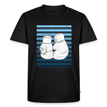 Kickboxen Kickboxer Kickboxing - Men's Premium Organic T-Shirt - black - Front - Nico (187cm)