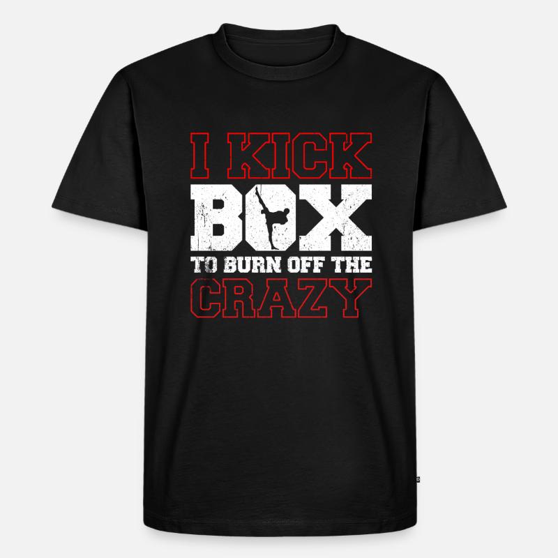 Kickboxen Kickboxer Kickboxing - Männer Premium Bio T-Shirt - Schwarz