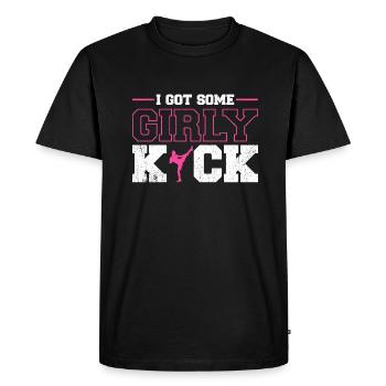 Kickboxen Kickboxer Kickboxing - Men's Premium Organic T-Shirt - black - Front - Nico (187cm)