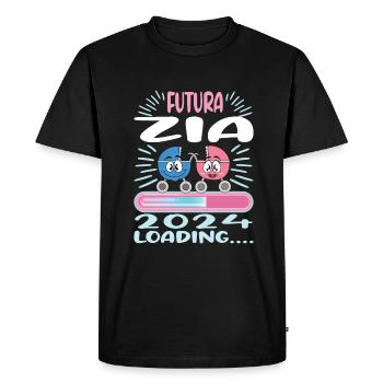Zia 2024 Chargement Tante 2024 - T-shirt Premium bio Homme - noir - Devant - Nico (187cm)