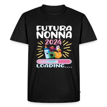 Nonna 2024 Loading Granny 2024 - Men's Premium Organic T-Shirt - black - Front - Nico (187cm)