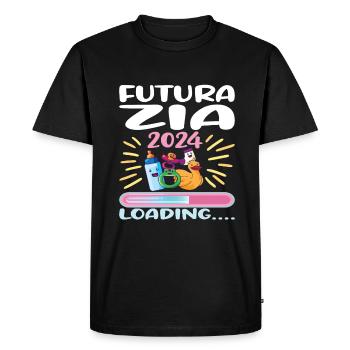 Zia 2024 Chargement Tante 2024 - T-shirt Premium bio Homme - noir - Devant - Nico (187cm)