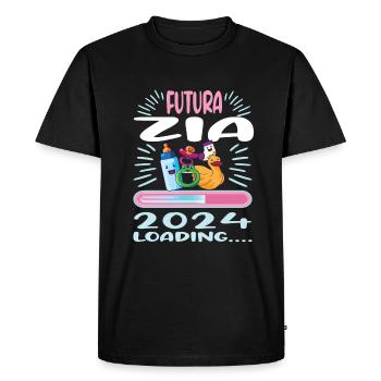 Zia 2024 Chargement Tante 2024 - T-shirt Premium bio Homme - noir - Devant - Nico (187cm)