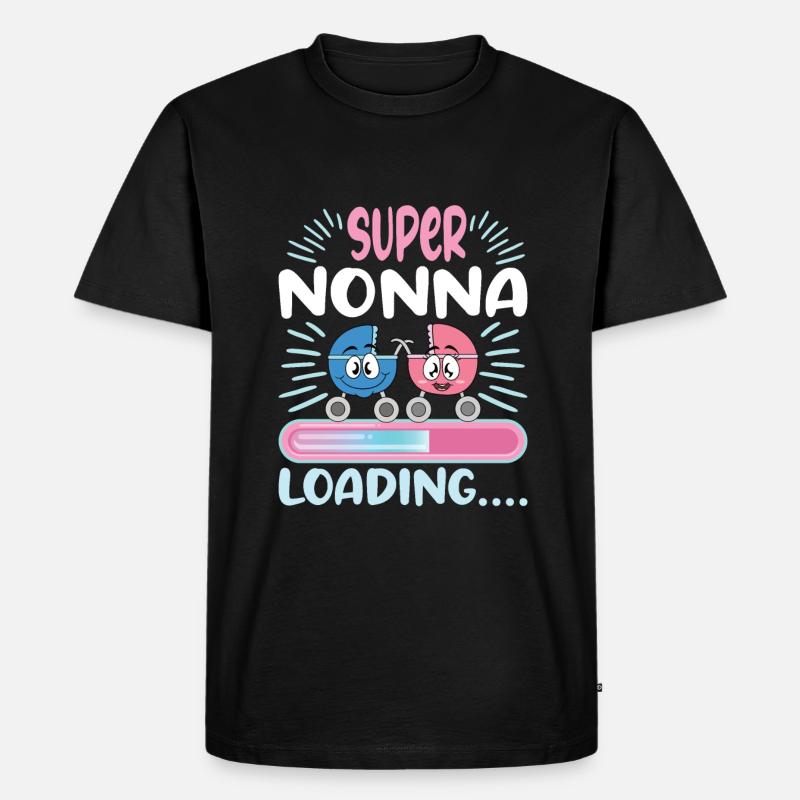 Nonna 2024 Loading Oma 2024 - Männer Premium Bio T-Shirt - Schwarz