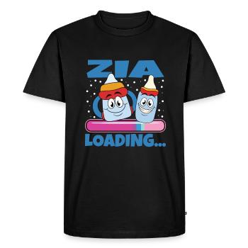 Zia 2024 Chargement Tante 2024 - T-shirt Premium bio Homme - noir - Devant - Nico (187cm)