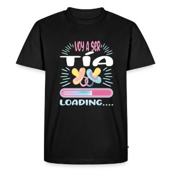 Aunt 2024 Become an Aunt 2024 - Men's Premium Organic T-Shirt - black - Front - Nico (187cm)