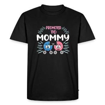Maman 2024 Enceinte Maman Grossesse - T-shirt Premium bio Homme - noir - Devant - Nico (187cm)