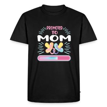 Maman 2024 Enceinte Maman Grossesse - T-shirt Premium bio Homme - noir - Devant - Nico (187cm)