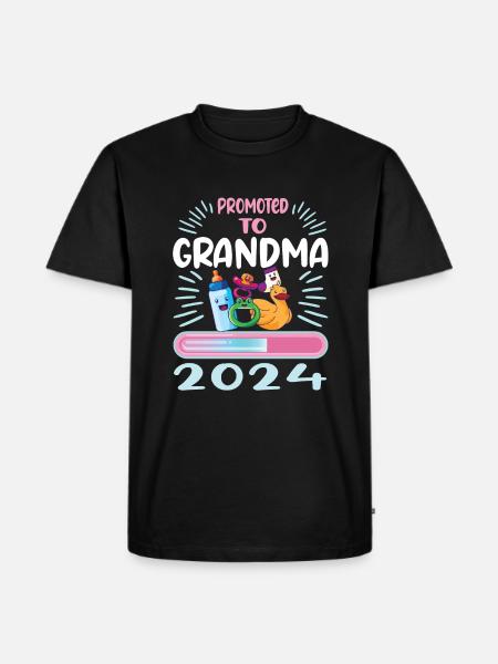 Granny 2024 Granny-to-be 2024 Loading - Men's Premium Organic T-Shirt - black