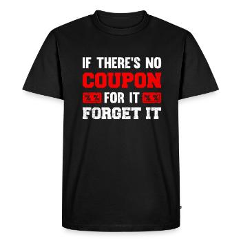 Coupon de points - T-shirt Premium bio Homme - noir - Devant - Nico (187cm)