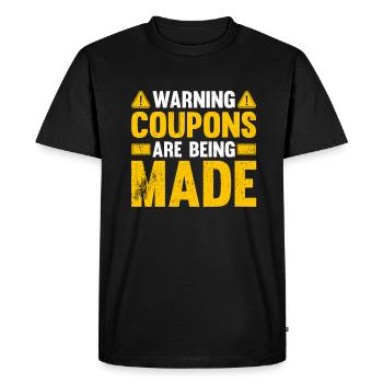 Coupon de points - T-shirt Premium bio Homme - noir - Devant - Nico (187cm)