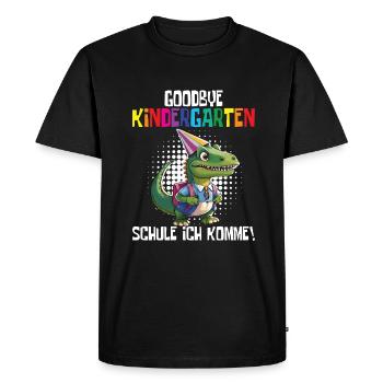 School child 2024 School enrolment 2024 Back to school - Men's Premium Organic T-Shirt - black - Front - Nico (187cm)