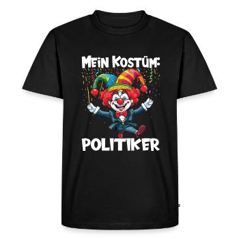 Costume de carnaval Carnaval Carnaval - T-shirt Premium bio Homme - noir - Devant - Nico (187cm)
