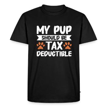 Le bureau des impôts des contribuables paie des impôts - T-shirt Premium bio Homme - noir - Devant - Nico (187cm)