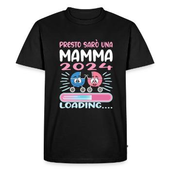 Super Mamma 2024 Loading - Men's Premium Organic T-Shirt - black - Front - Nico (187cm)