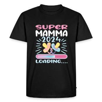 Super Mamma 2024 Loading - Men's Premium Organic T-Shirt - black - Front - Nico (187cm)