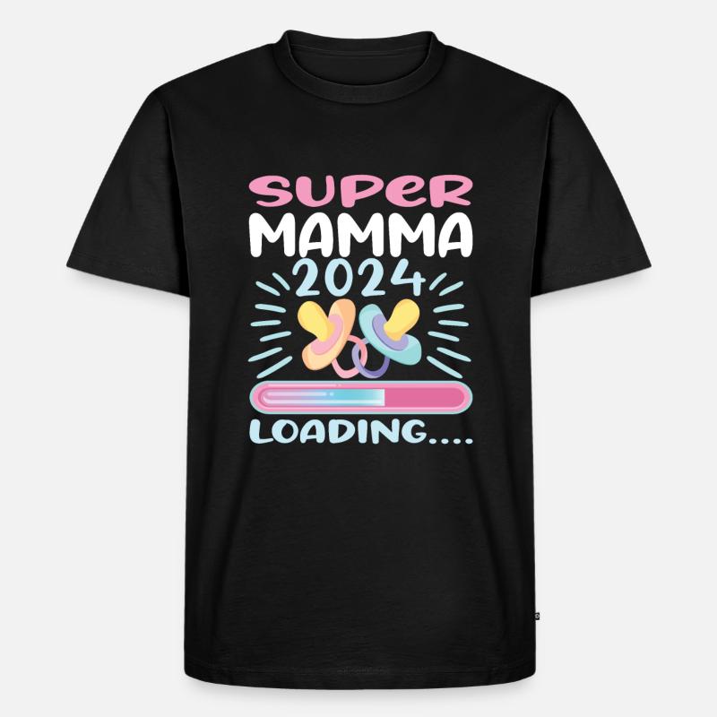 Super Mamma 2024 Loading - Männer Premium Bio T-Shirt - Schwarz