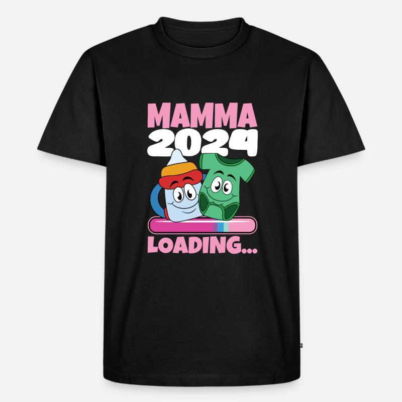 Super Mamma 2024 Loading - Männer Premium Bio T-Shirt - Schwarz