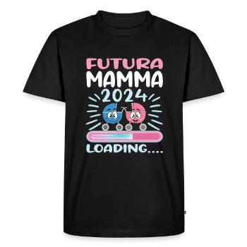 Super Mamma 2024 Loading - Men's Premium Organic T-Shirt - black - Front - Nico (187cm)