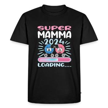 Super Mamma 2024 Loading - Men's Premium Organic T-Shirt - black - Front - Nico (187cm)