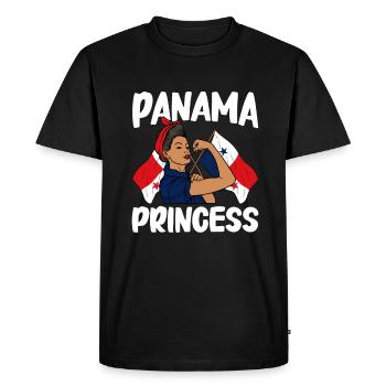 Panama Flag Panamanian Panama Flag - Men's Premium Organic T-Shirt - black - Front - Nico (187cm)